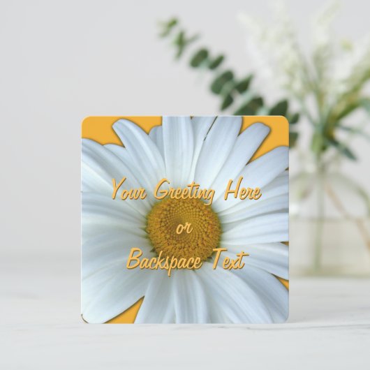 Daisy Invitalized Daisy RSVP-kaart Kaart (Staand voorkant)