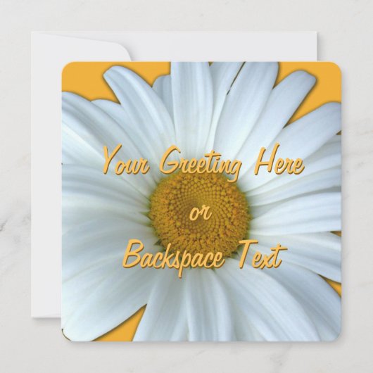 Daisy Invitalized Daisy RSVP-kaart Kaart (Voorkant)