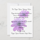 Daisy Invitalized Daisy RSVP-kaart Kaart (Achterkant)