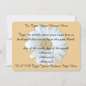 Daisy Invitalized Daisy RSVP-kaart Kaart (Achterkant)