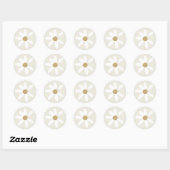 Daisy Invitation Envelope Seal Sticker (Vel)