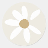 Daisy Invitation Envelope Seal Sticker (Voorkant)