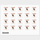 Daisy Jones de zes Vierkante Sticker (Vel)