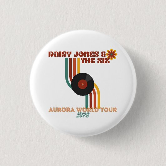 Daisy Jones The Six Ronde Button 3,2 Cm (Voorkant)