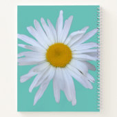 Daisy Journal Green White Script spiraal Notitiebo Notitieboek (Achterkant)