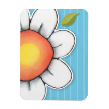 Daisy Joy blauw Premium magneet