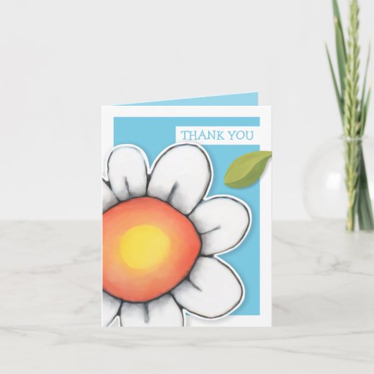 Daisy Joy Blue Bedankt voor je briefkaart (Voorkant)
