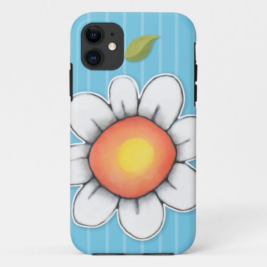 Daisy Joy Blue iPhone 5 ID/Credit Card Hoesje (Achterkant)