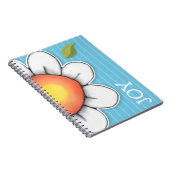 Daisy Joy Blue-laptop Notitieboek (Rechterzijde)