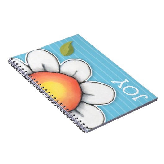 Daisy Joy Blue-laptop Notitieboek (Rechterzijde)