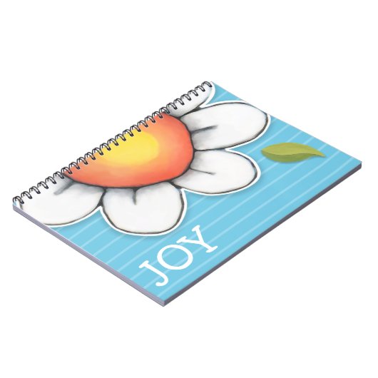 Daisy Joy Blue-laptop Notitieboek (Linkerzijde)