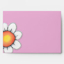 Daisy Joy roze A7-kaartenvelop