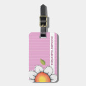 Daisy Joy roze Bagagelabel (Voorkant verticaal)