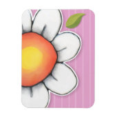 Daisy Joy roze Premium magneet (Verticaal)
