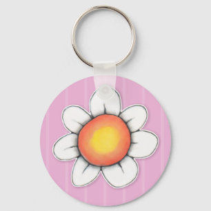 Daisy Joy roze Sleutelhanger