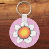 Daisy Joy roze Sleutelhanger (Voorkant)