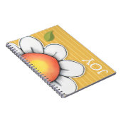 Daisy Joy yellow notebook Notitieboek (Rechterzijde)