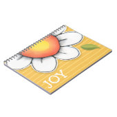 Daisy Joy yellow notebook Notitieboek (Linkerzijde)