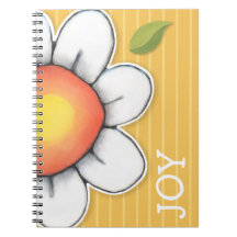 Daisy Joy yellow notebook