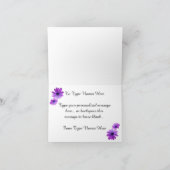 Daisy Kaart Roze bloemen Aangepaste Daisy Note Car (Binnen)