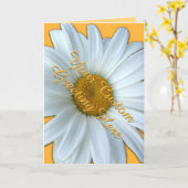 Daisy Kaart Wild Flower Custom Daisy Wenskaart (Gele Bloem)