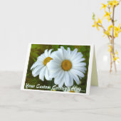 Daisy Kaart Wild Flowers Custom Wenskaarten (Gele Bloem)