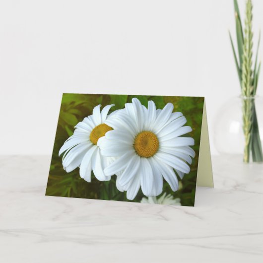 Daisy Kaart Wild Flowers Custom Wenskaarten (Voorkant)