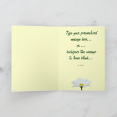 Daisy Kaart Wild Flowers Custom Wenskaarten (Binnen)