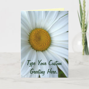 Daisy Kaart Wild Flowers Custom Wenskaarten