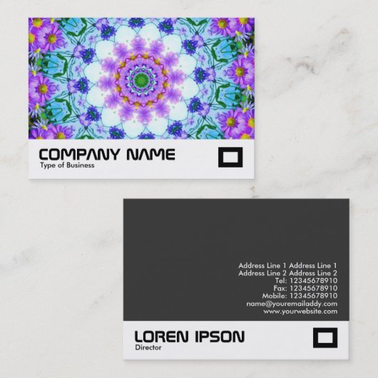 Daisy Kaleidoscope Visitekaartje (Voorkant / Achterkant)