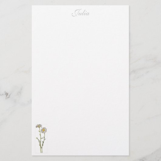 Daisy-kantoorbenodigdheden - gepersonaliseerd briefpapier (Voorkant)