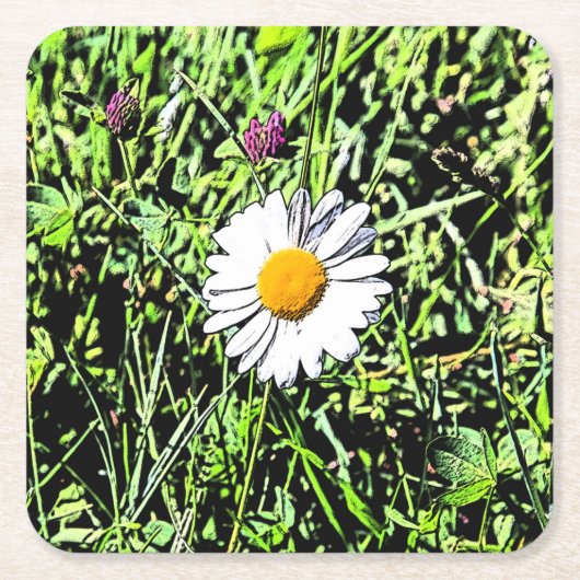 Daisy Kartonnen Onderzetters (Voorkant)