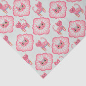 Daisy Kat Face Spint-fect Ontwerp Tissuepapier (Detail)