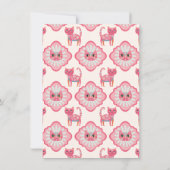 Daisy Kat Face Spint-fect Verjaardagsfeest Kaart (Achterkant)