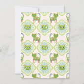 Daisy Kat Face Spint-fect verjaardagsfeestje Invit Kaart (Achterkant)