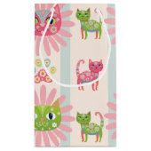 Daisy Kat Gezicht Spint-effect Verjaardag Klein Cadeauzakje (Achterkant)