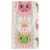 Daisy Kat Gezicht Spint-effect Verjaardag Klein Cadeauzakje (Voorkant)