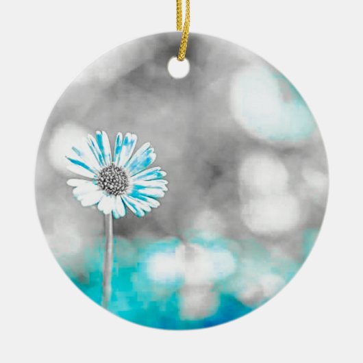 Daisy Keramisch Ornament (Voorkant)