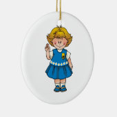 Daisy Keramisch Ornament (Rechts)