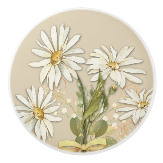 Daisy Keramische Knop (Voorkant)
