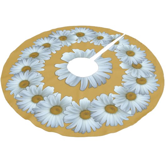 Daisy kerstboom Daisy Flowers Tree Skirt Rok (Gekanteld)