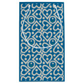  Daisy Kettingen op Blauw, Custom Gift Bag Klein Cadeauzakje (Achterkant)