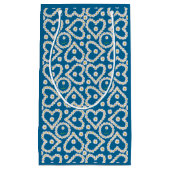  Daisy Kettingen op Blauw, Custom Gift Bag Klein Cadeauzakje (Voorkant)