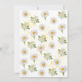 Daisy Kinderverjaardagsfeestje Kaart (Achterkant)