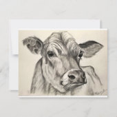 Daisy Koe greetings card Kaart (Voorkant)