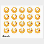 Daisy & Ladybug Kinderfeestje Uitgeefspullen Stick Ronde Sticker (Vel)