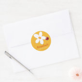 Daisy & Ladybug Kinderfeestje Uitgeefspullen Stick Ronde Sticker (Envelop)
