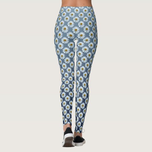 Daisy Leggings White Daisy Wildflower Leggings (Achterkant)