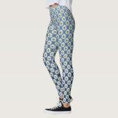 Daisy Leggings White Daisy Wildflower Leggings (Links)