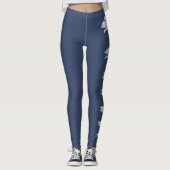 Daisy Leggings Witte Daisy Stretchy Pants (Voorkant)
